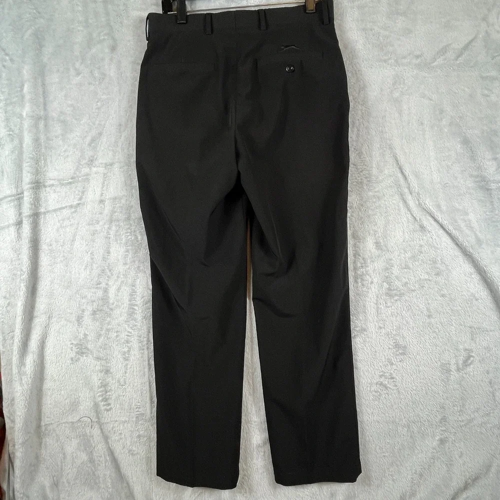 Slazenger Mens 30x30 Golf Pants Moisture Wicking Quick Dry Black Athletic Flat